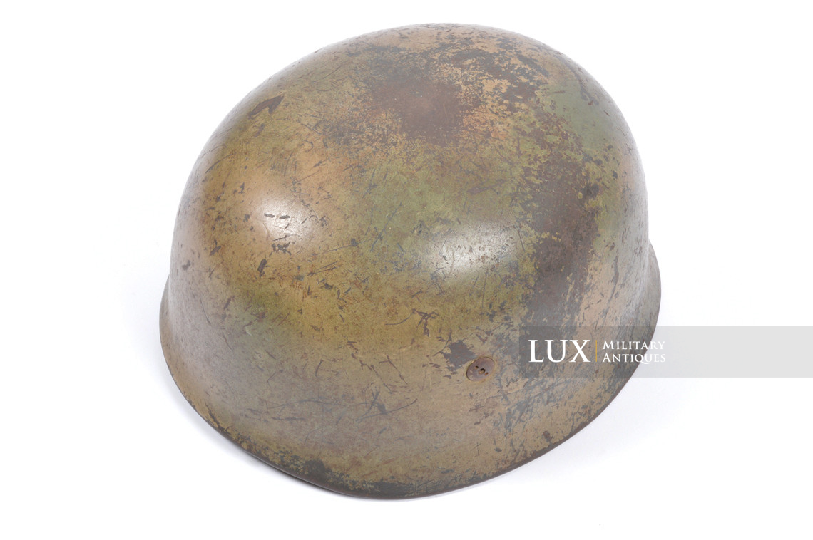 Early German M38 two-tone spray camouflage combat helmet, « Italy » - photo 15