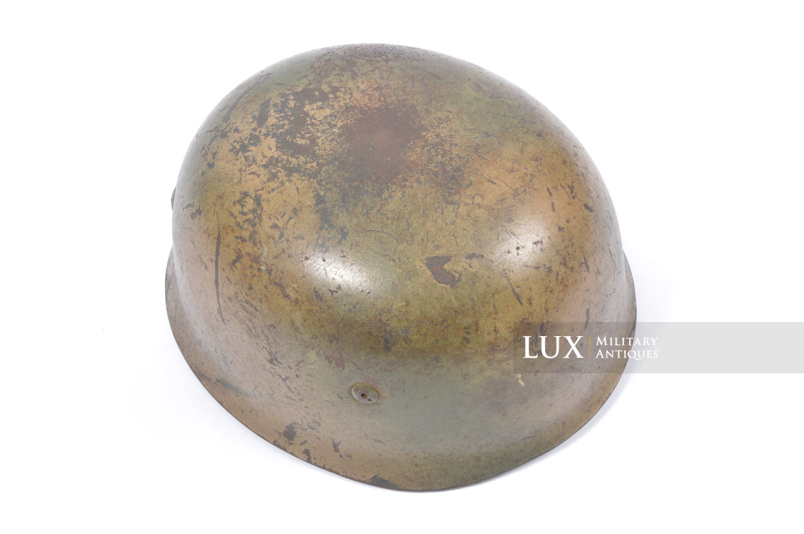 Early German M38 two-tone spray camouflage combat helmet, « Italy » - photo 16