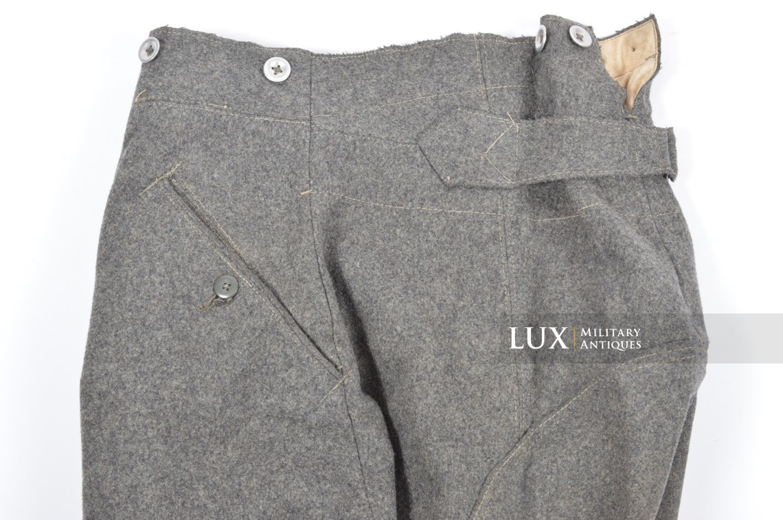 Pantalon culotte de cheval Heer précoce gris pierre, « 1940 » - photo 7