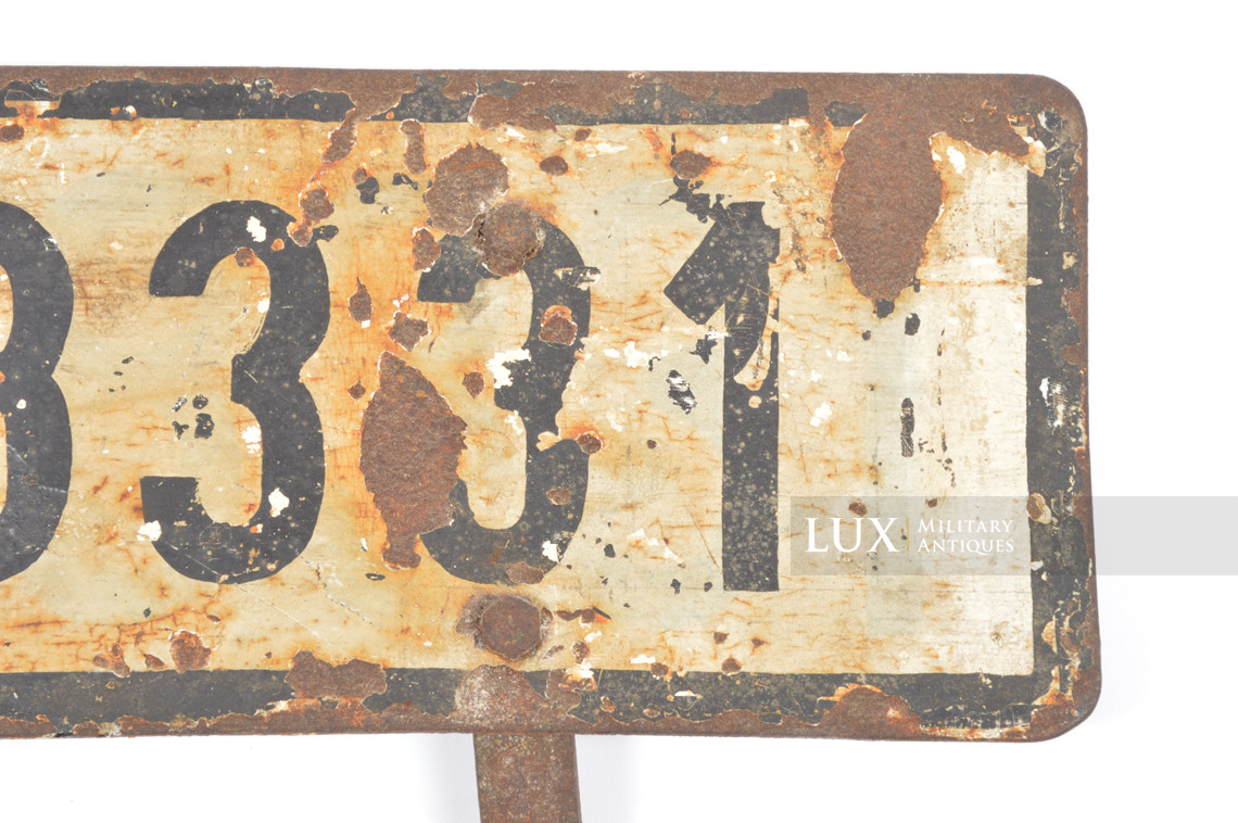 Plaque d’immatriculation de véhicule de la Heer - photo 10