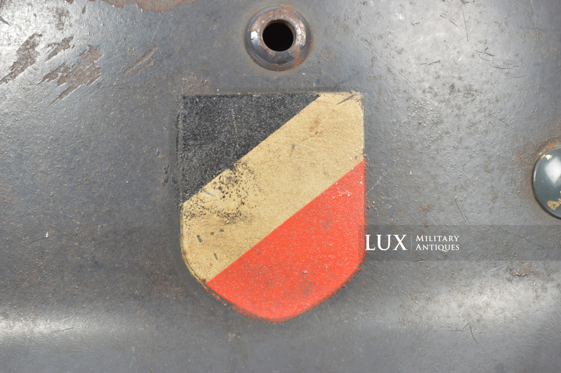 Casque M35 double decal Luftwaffe impacté, « Q68 » - photo 31