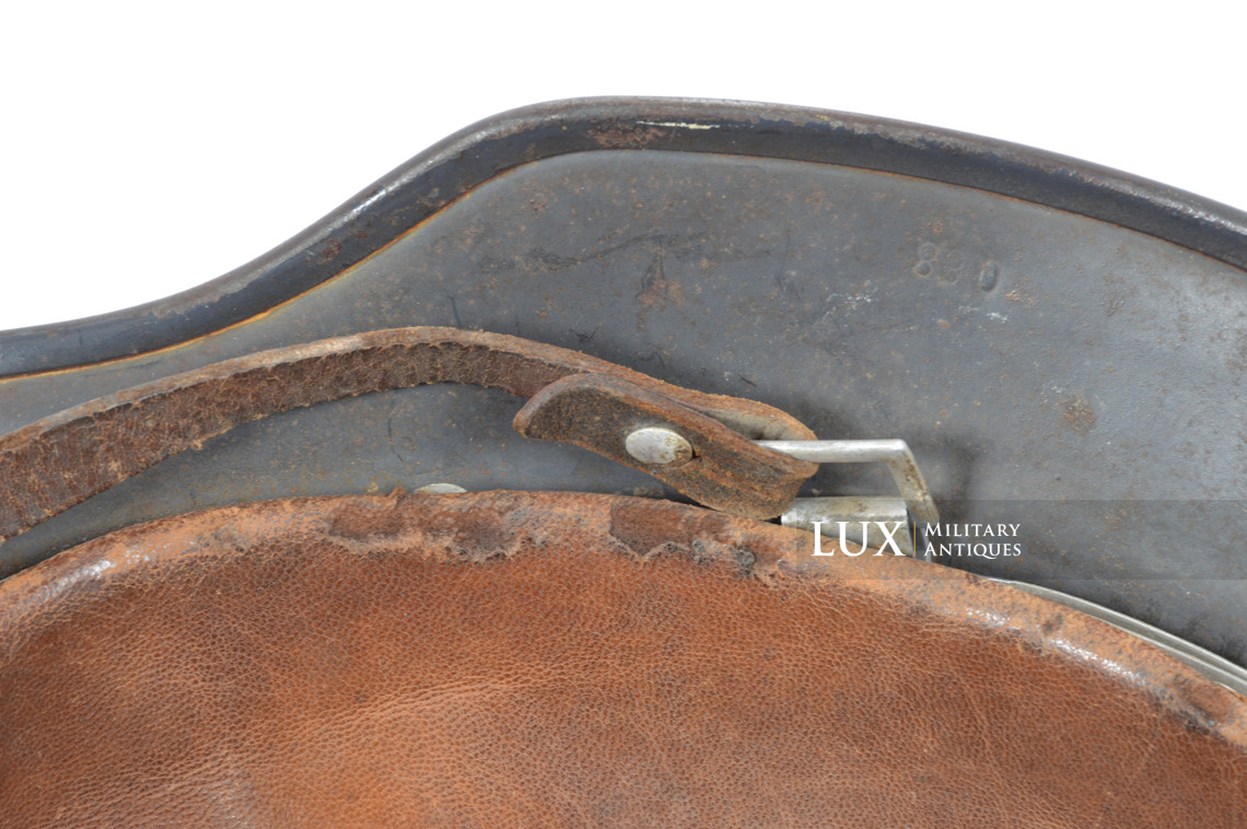 Casque M35 double decal Luftwaffe impacté, « Q68 » - photo 44