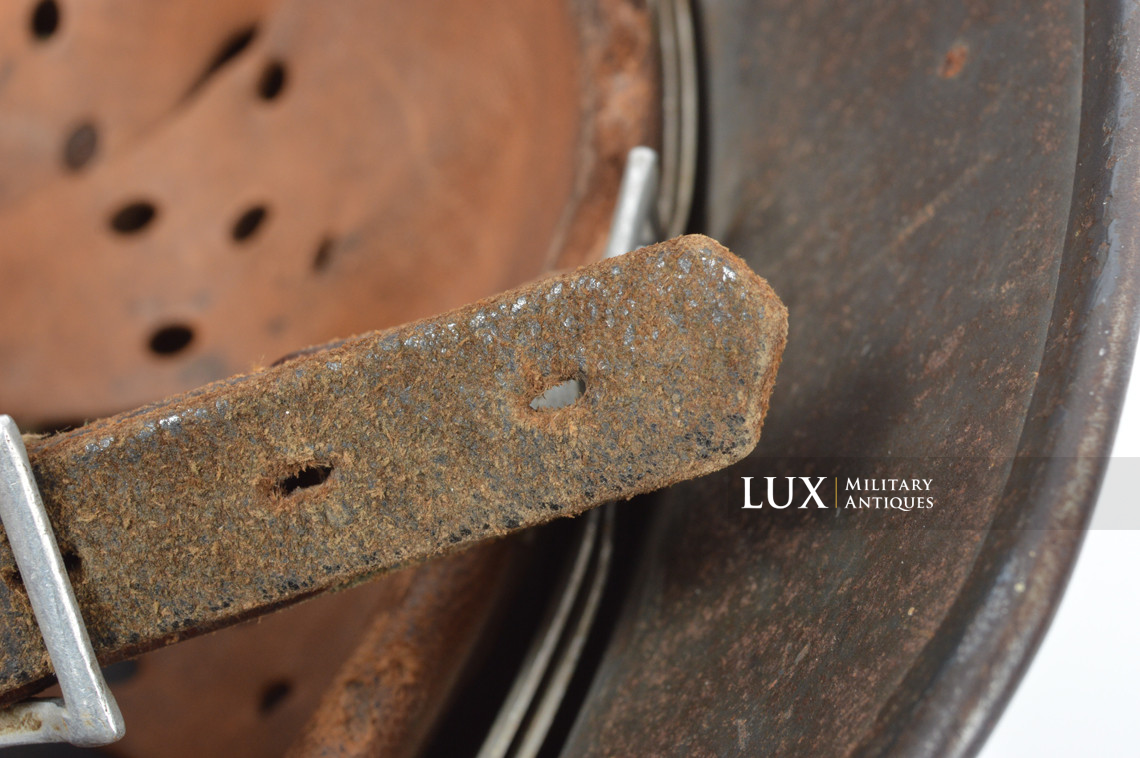 Casque M35 double decal Luftwaffe impacté, « Q68 » - photo 48