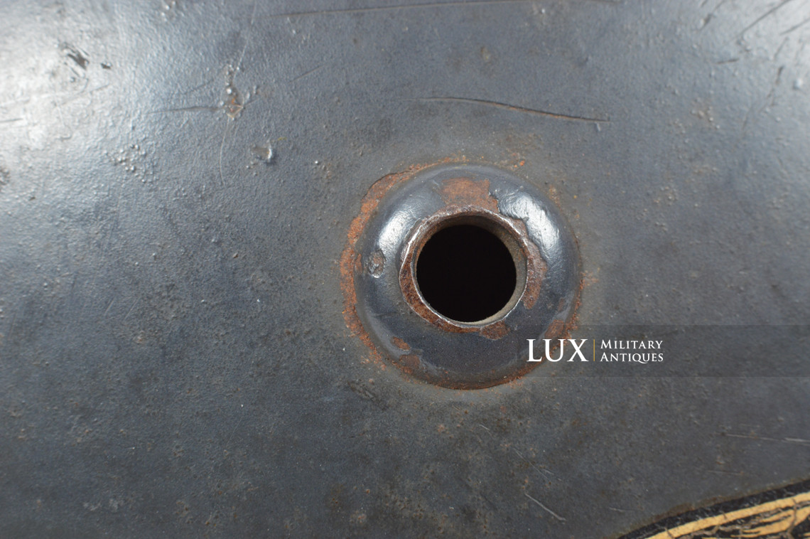 Casque M35 double decal Luftwaffe impacté, « Q68 » - photo 18