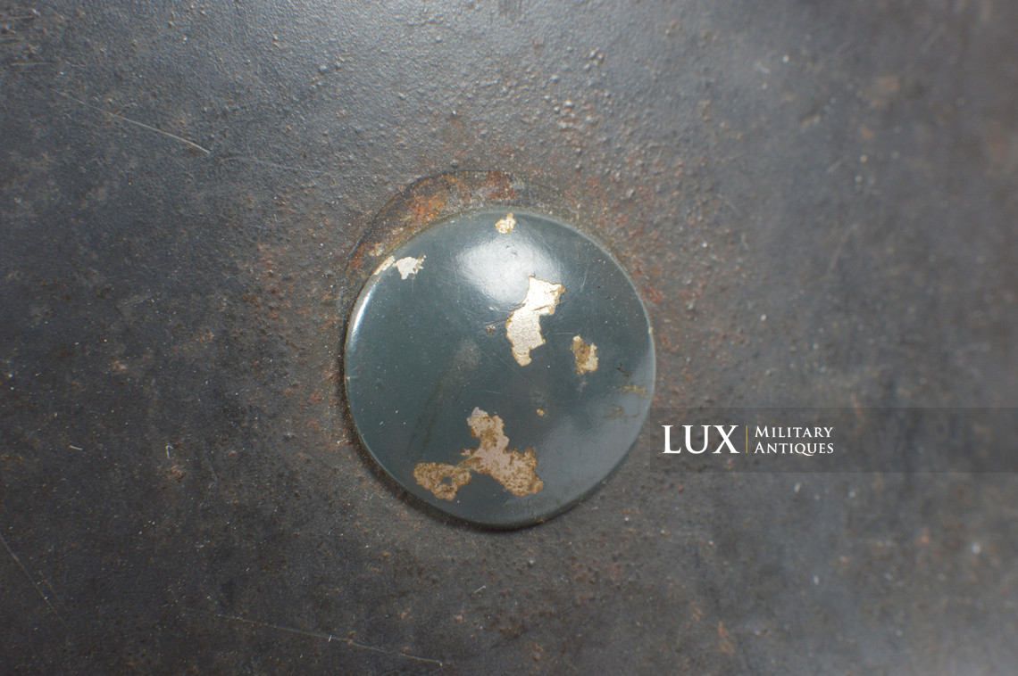 Casque M35 double decal Luftwaffe impacté, « Q68 » - photo 30