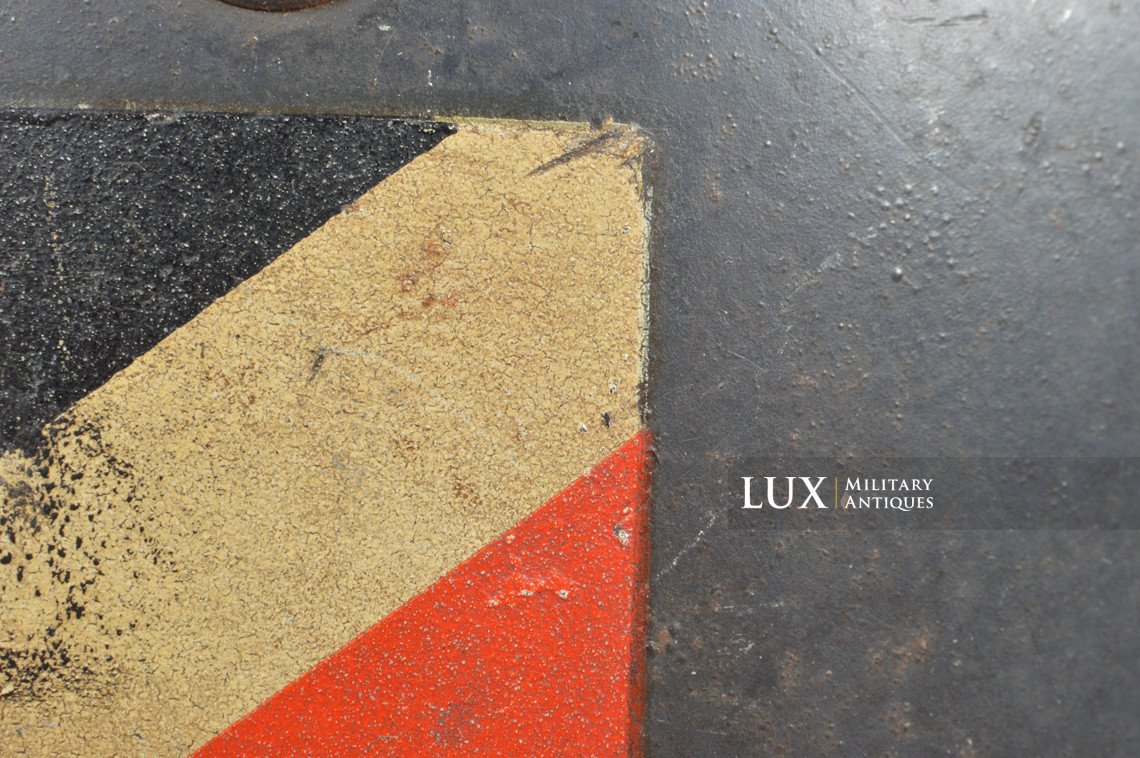 Casque M35 double decal Luftwaffe impacté, « Q68 » - photo 33