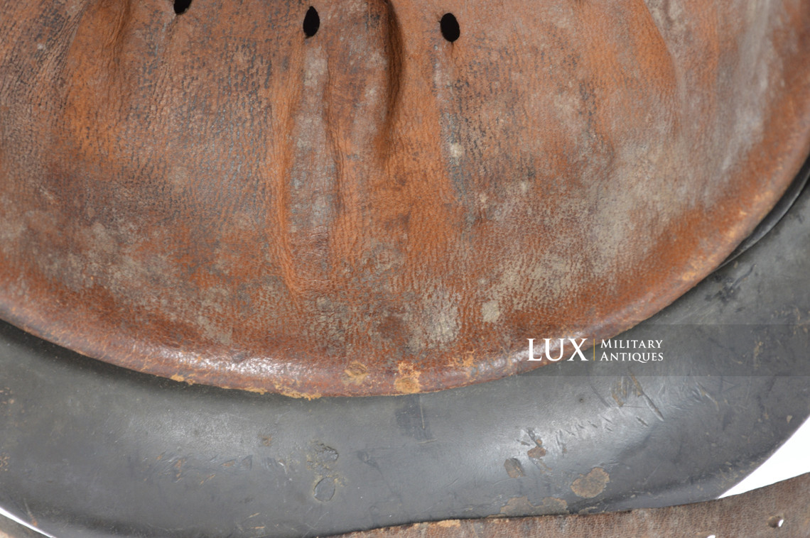 Casque allemand M42 Heer / Waffen-SS ex-camouflé blanc, « Bataille des Ardennes » - photo 40