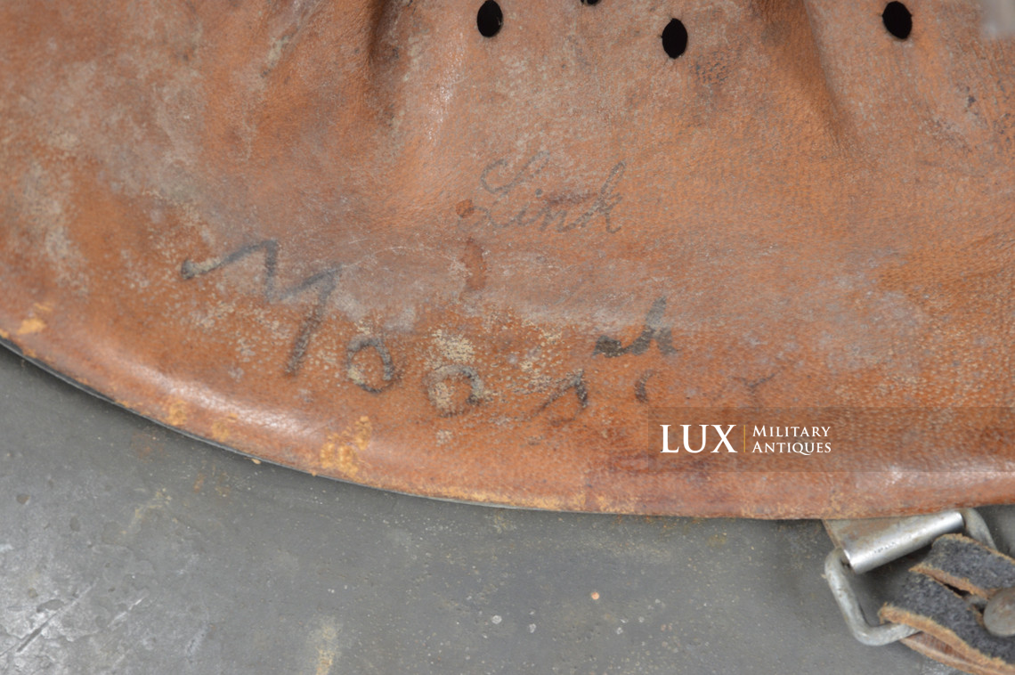 Casque allemand M42 Heer / Waffen-SS ex-camouflé blanc, « Bataille des Ardennes » - photo 43