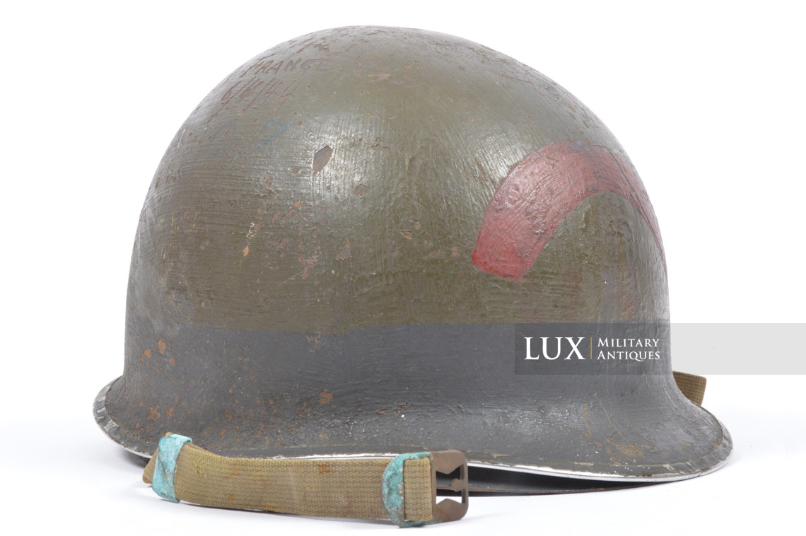 USM1 6th Naval Beach Bataillon combat helmet, named, « D-DAY / OMAHA BEACH » - photo 13