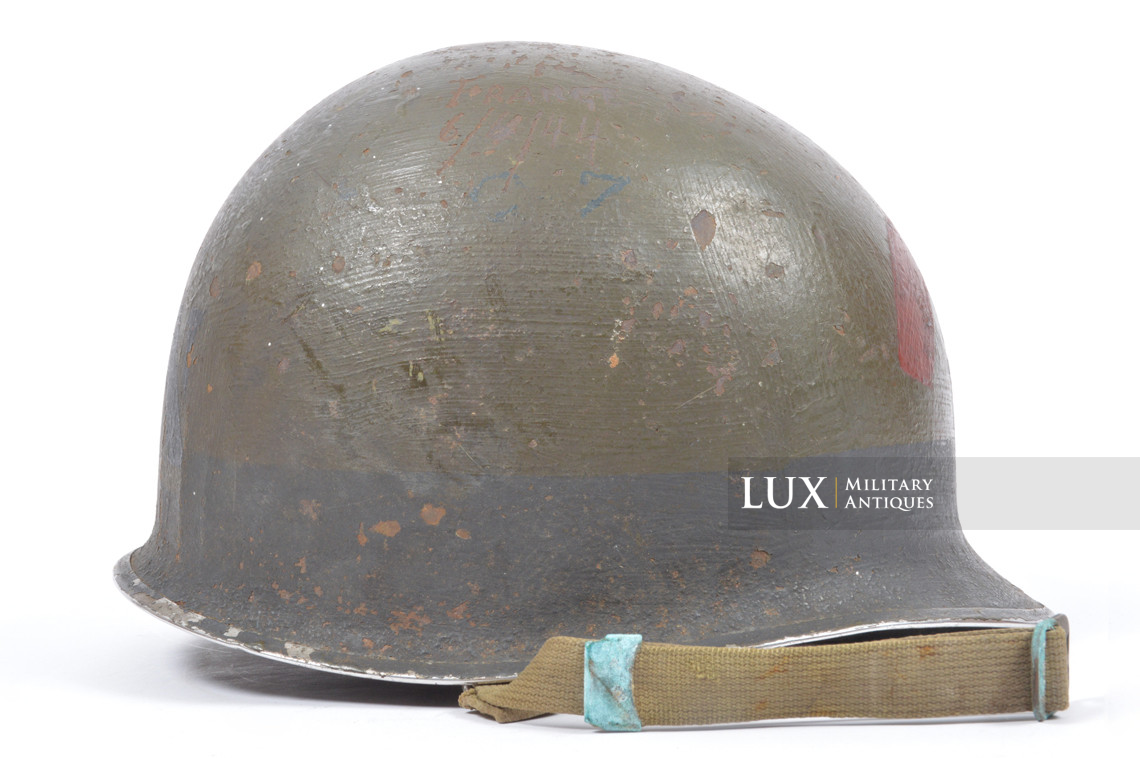 USM1 6th Naval Beach Bataillon combat helmet, named, « D-DAY / OMAHA BEACH » - photo 14