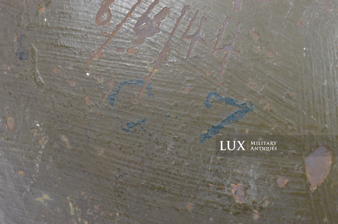 USM1 6th Naval Beach Bataillon combat helmet, named, « D-DAY / OMAHA BEACH » - photo 16