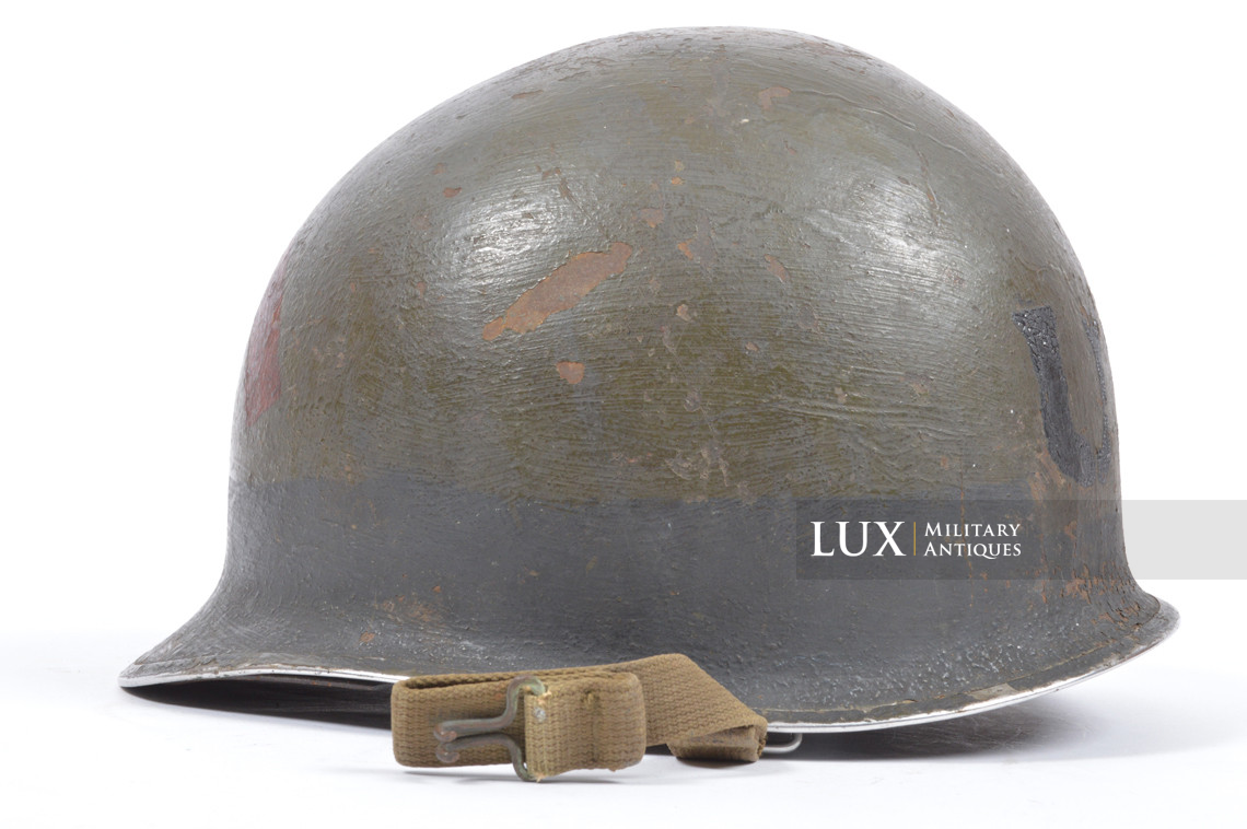 USM1 6th Naval Beach Bataillon combat helmet, named, « D-DAY / OMAHA BEACH » - photo 19