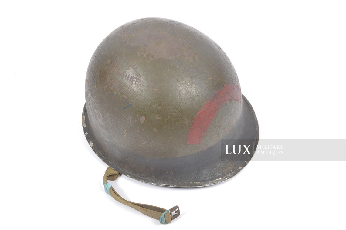 USM1 6th Naval Beach Bataillon combat helmet, named, « D-DAY / OMAHA BEACH » - photo 20
