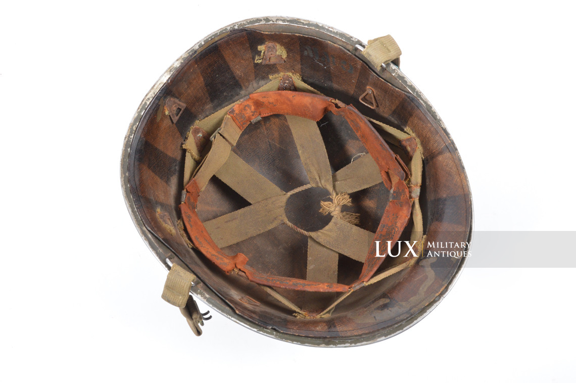 USM1 6th Naval Beach Bataillon combat helmet, named, « D-DAY / OMAHA BEACH » - photo 21