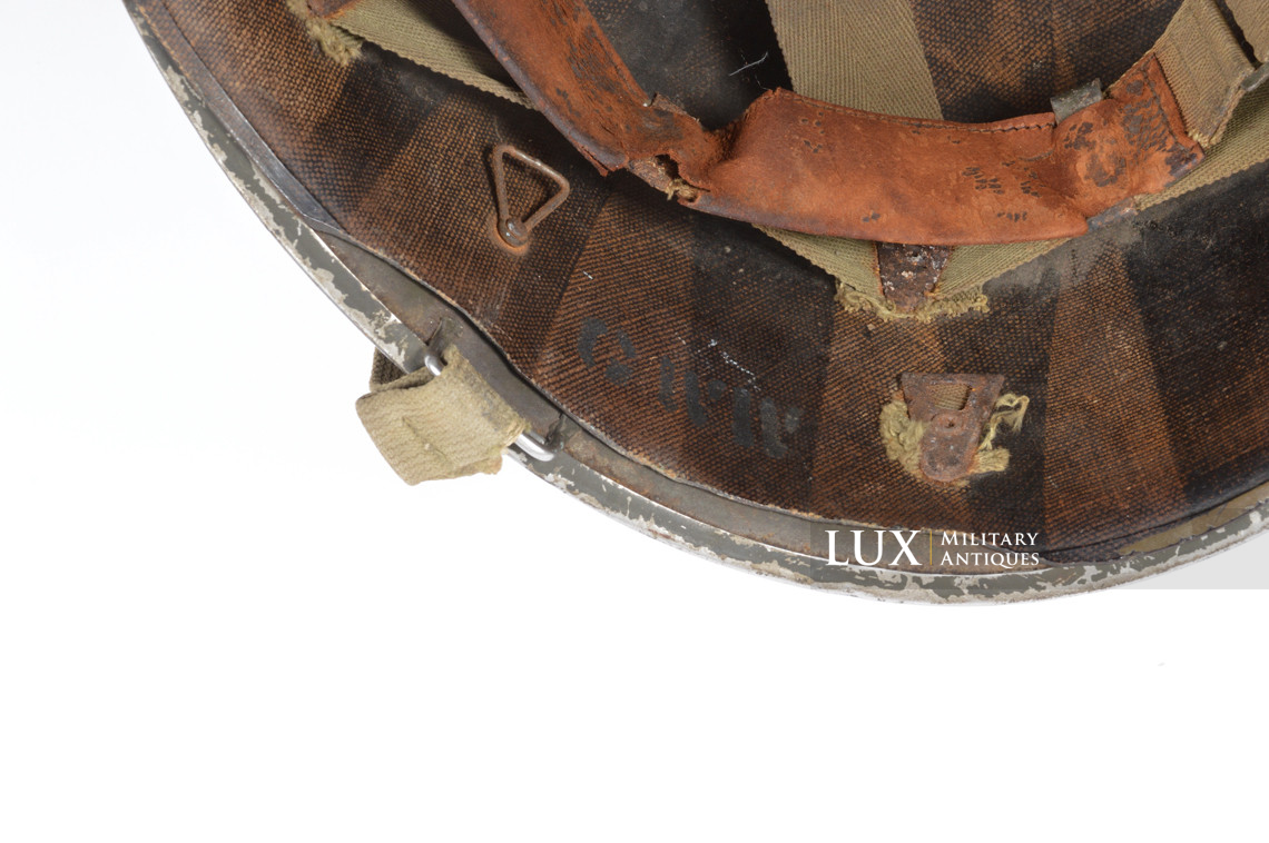 USM1 6th Naval Beach Bataillon combat helmet, named, « D-DAY / OMAHA BEACH » - photo 22