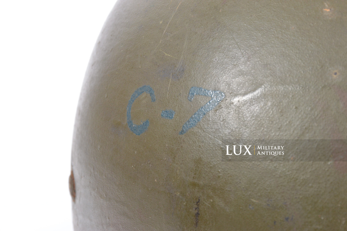 USM1 6th Naval Beach Bataillon combat helmet, named, « D-DAY / OMAHA BEACH » - photo 35