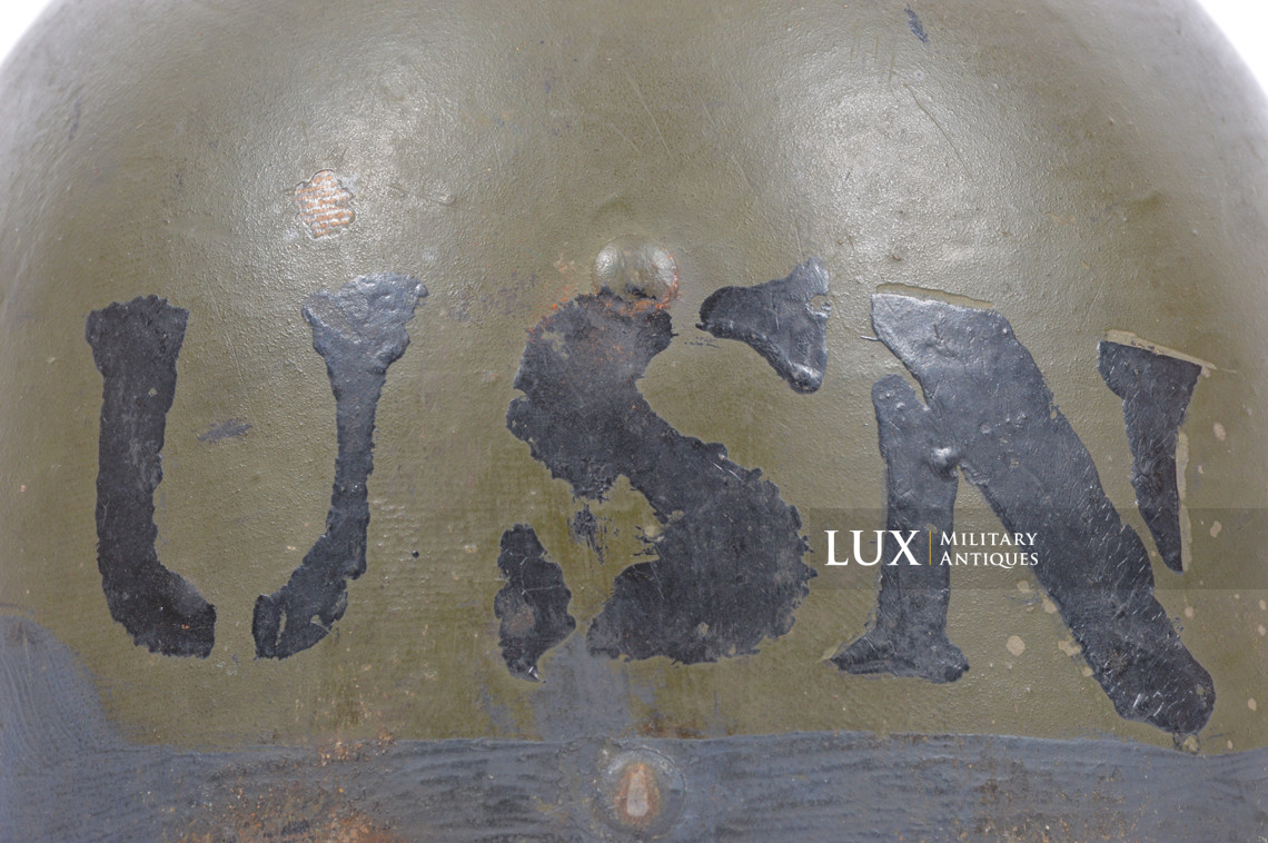 USM1 6th Naval Beach Bataillon combat helmet, named, « D-DAY / OMAHA BEACH » - photo 39