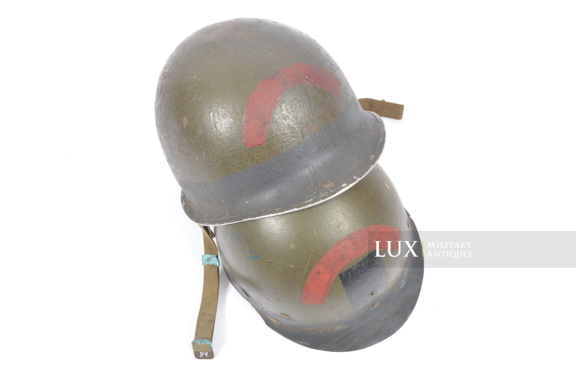 USM1 6th Naval Beach Bataillon combat helmet, named, « D-DAY / OMAHA BEACH » - photo 43