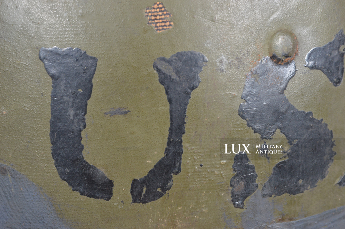 USM1 6th Naval Beach Bataillon combat helmet, named, « D-DAY / OMAHA BEACH » - photo 54