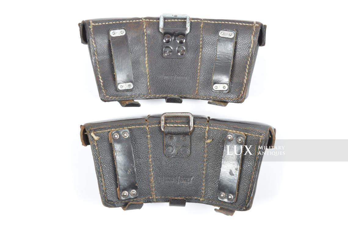 Pair of late-war k98 ammunition pouches, « RBNr » - photo 8