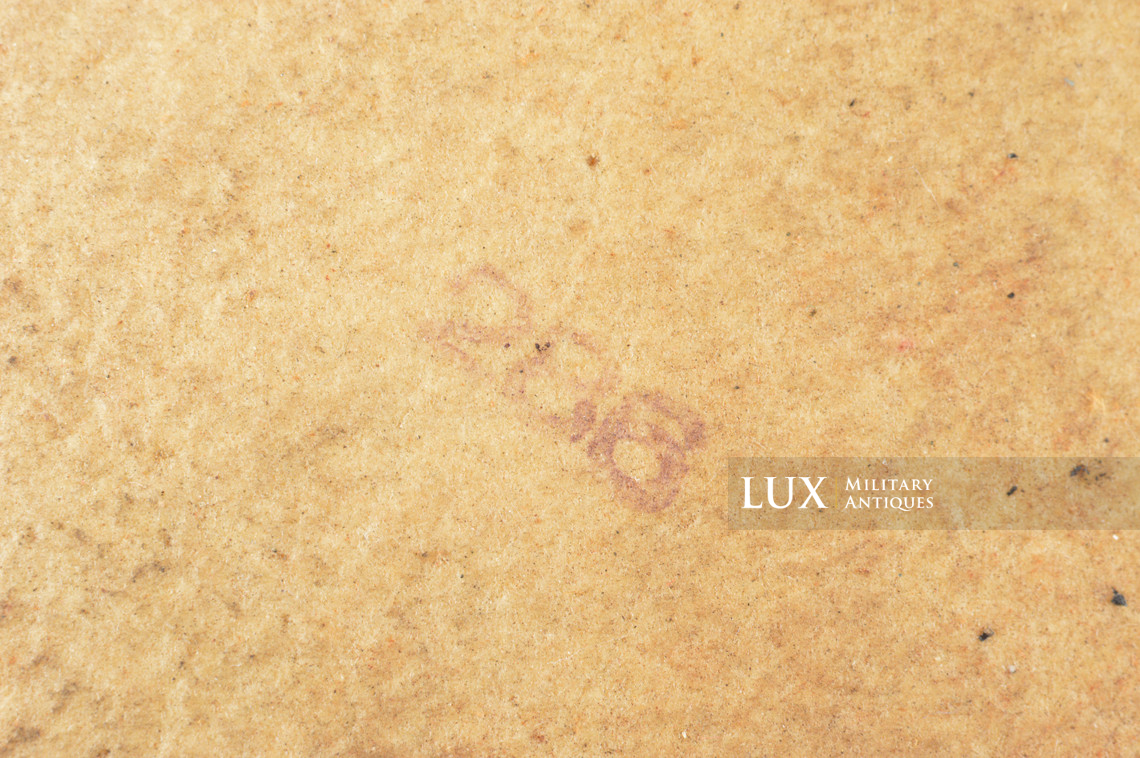 Porte pelle allemand fin de guerre en carton pressé jaune sable, « jWa 4 » - photo 8