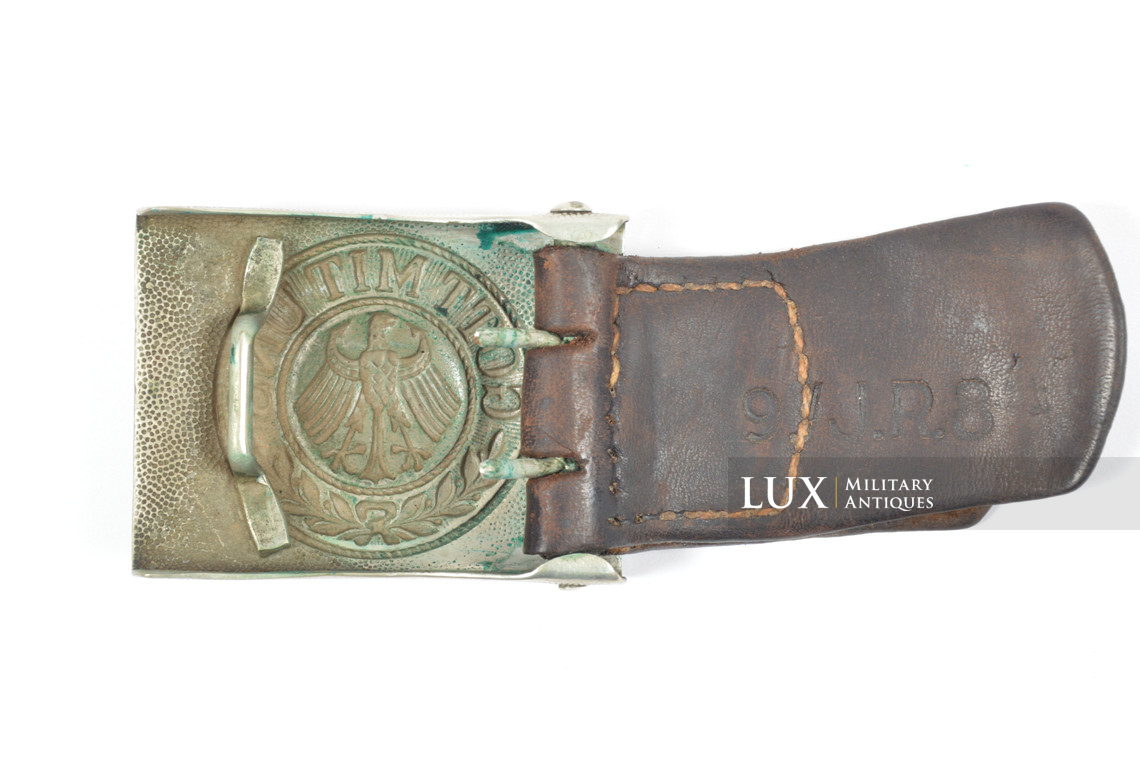 Pre war Reichswehr belt and buckle set, « unit marked » - photo 12