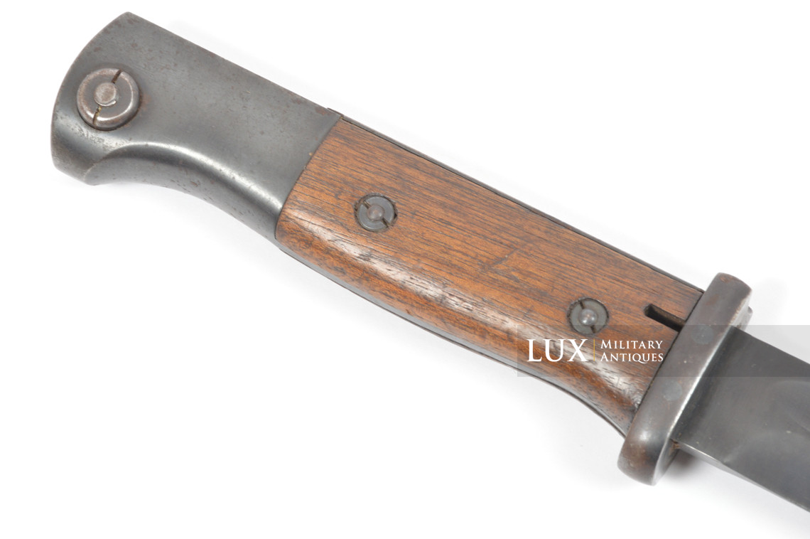 Baïonnette allemande 98k précoce avec gousset en cuir et dragonne - photo 15