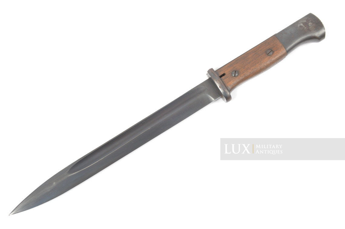 Baïonnette allemande 98k précoce avec gousset en cuir et dragonne - photo 17