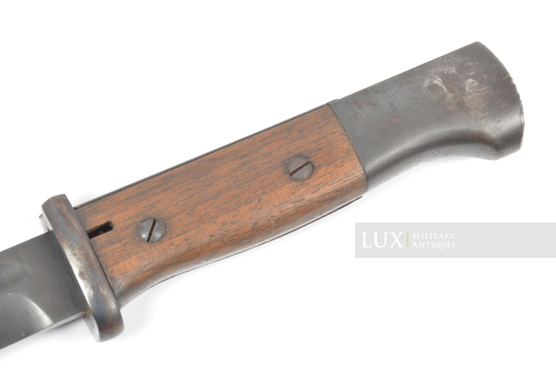 Baïonnette allemande 98k précoce avec gousset en cuir et dragonne - photo 18