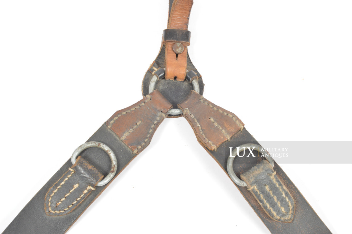 German late-war leather combat y-straps, « RBNr. » - photo 10