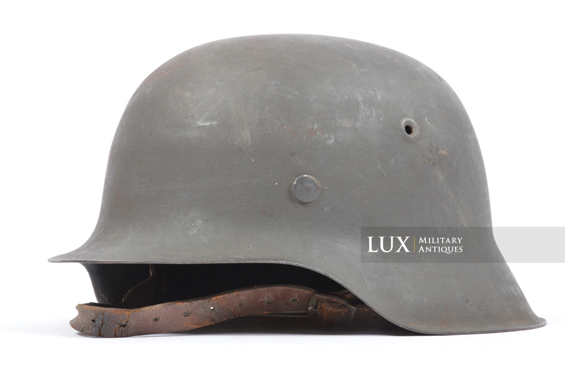 Casque allemand M42 Heer / Waffen-SS fin de guerre, « ckl66 - KIA » - photo 8
