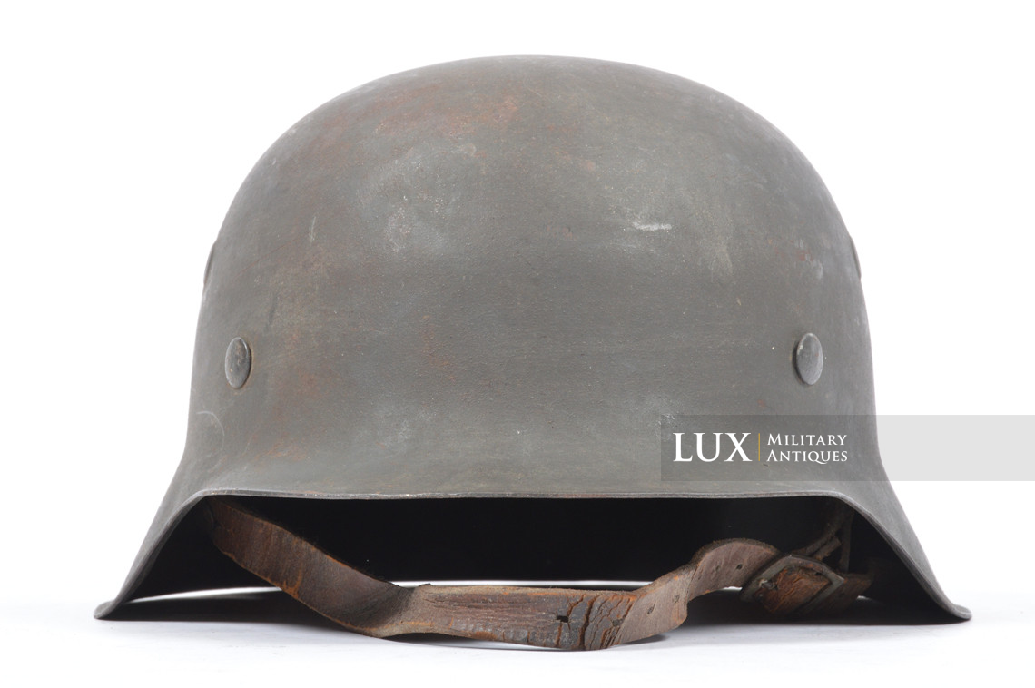Casque allemand M42 Heer / Waffen-SS fin de guerre, « ckl66 - KIA » - photo 9