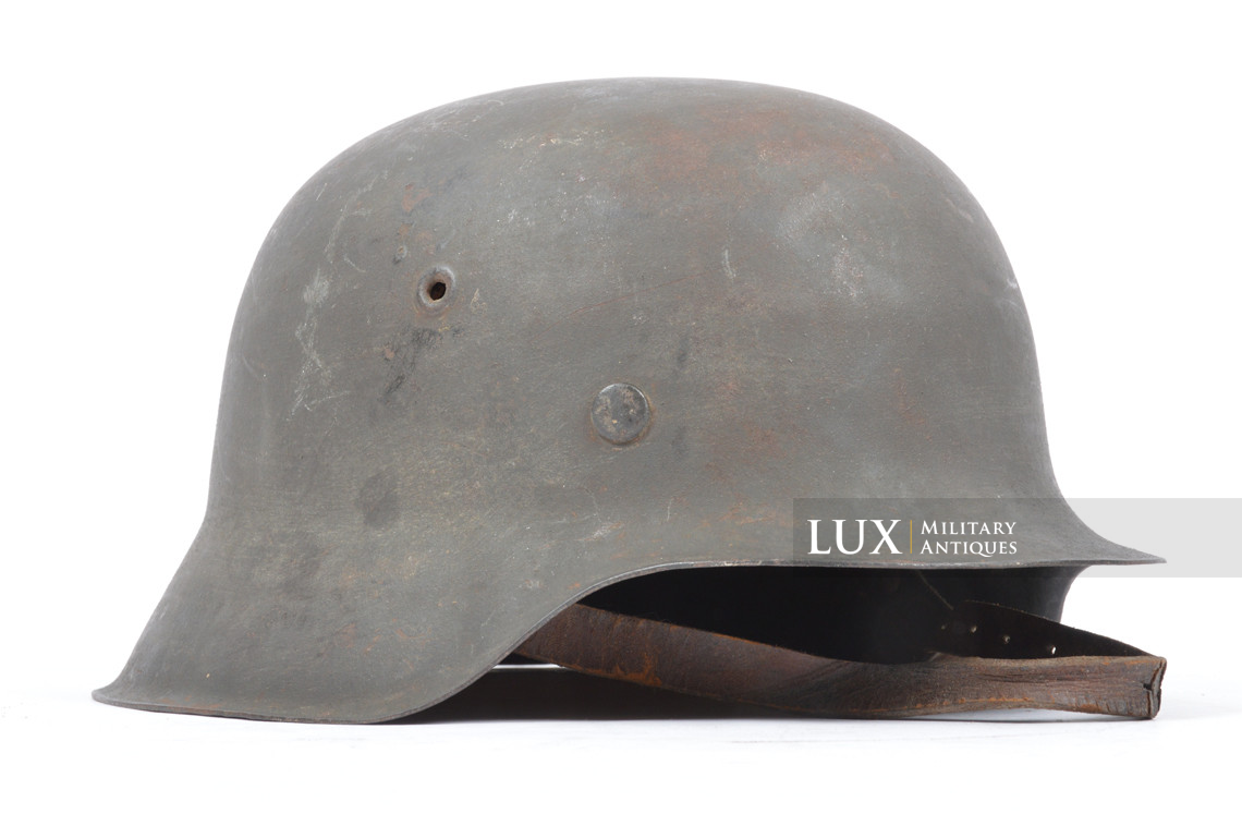 Casque allemand M42 Heer / Waffen-SS fin de guerre, « ckl66 - KIA » - photo 10
