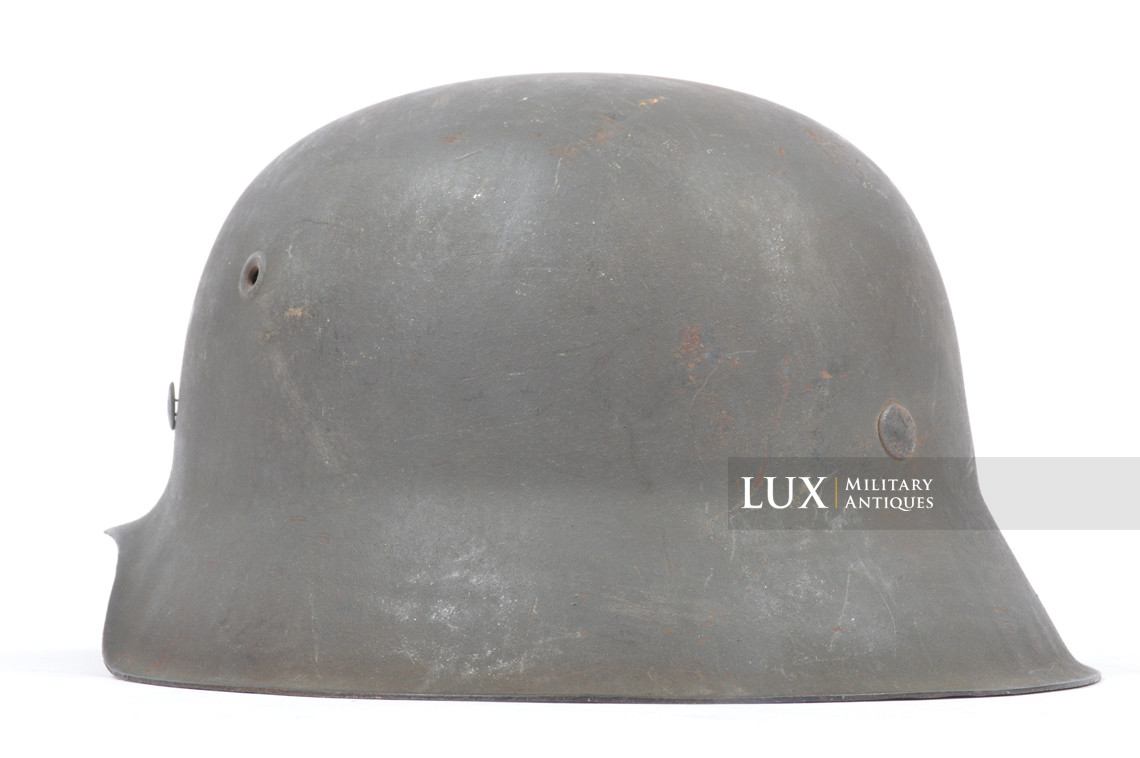 Casque allemand M42 Heer / Waffen-SS fin de guerre, « ckl66 - KIA » - photo 14