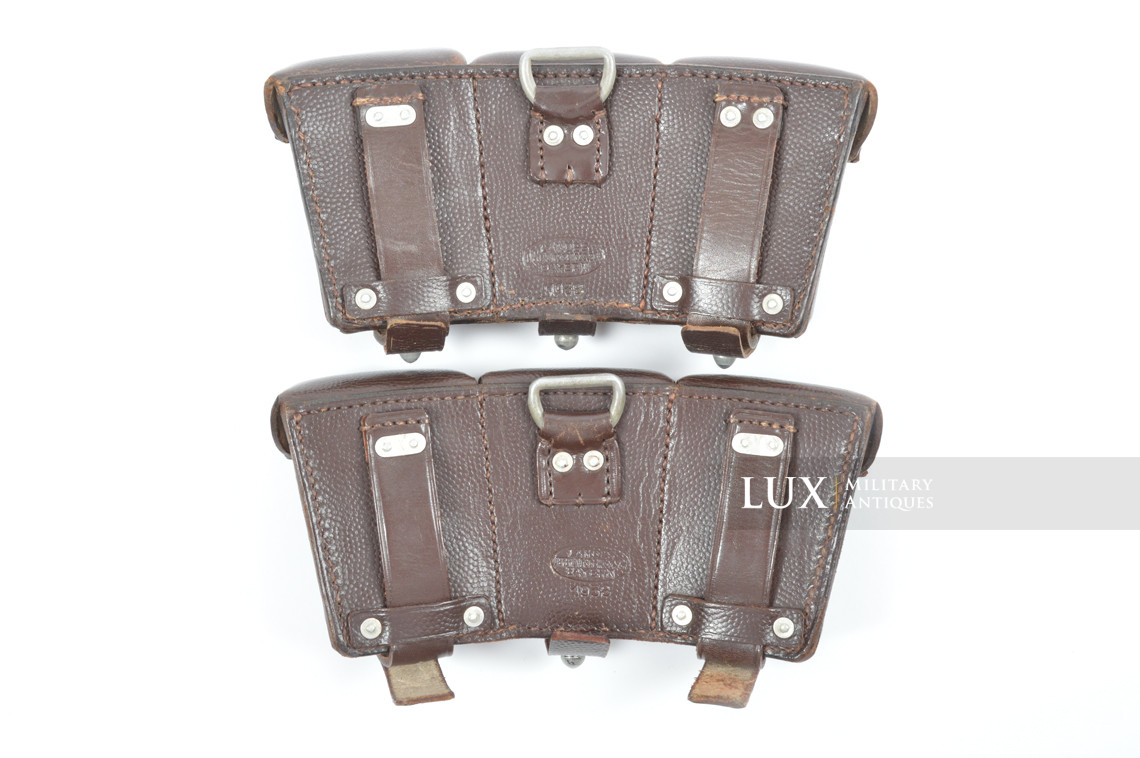 Paire de cartouchières 98k Luftwaffe début de guerre, « LANDES 1938 » - photo 8