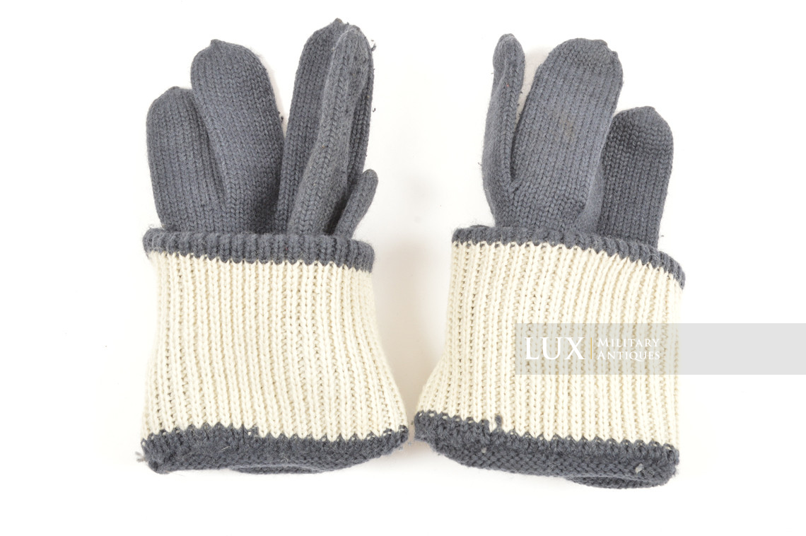Rare gants réglementaires allemands Luftwaffe en laine - photo 9