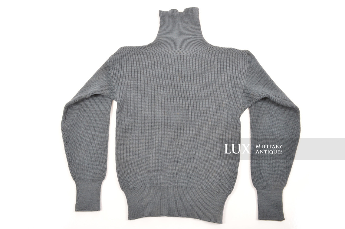 Rare late-war German issued turtle neck sweater, « blue » - photo 13
