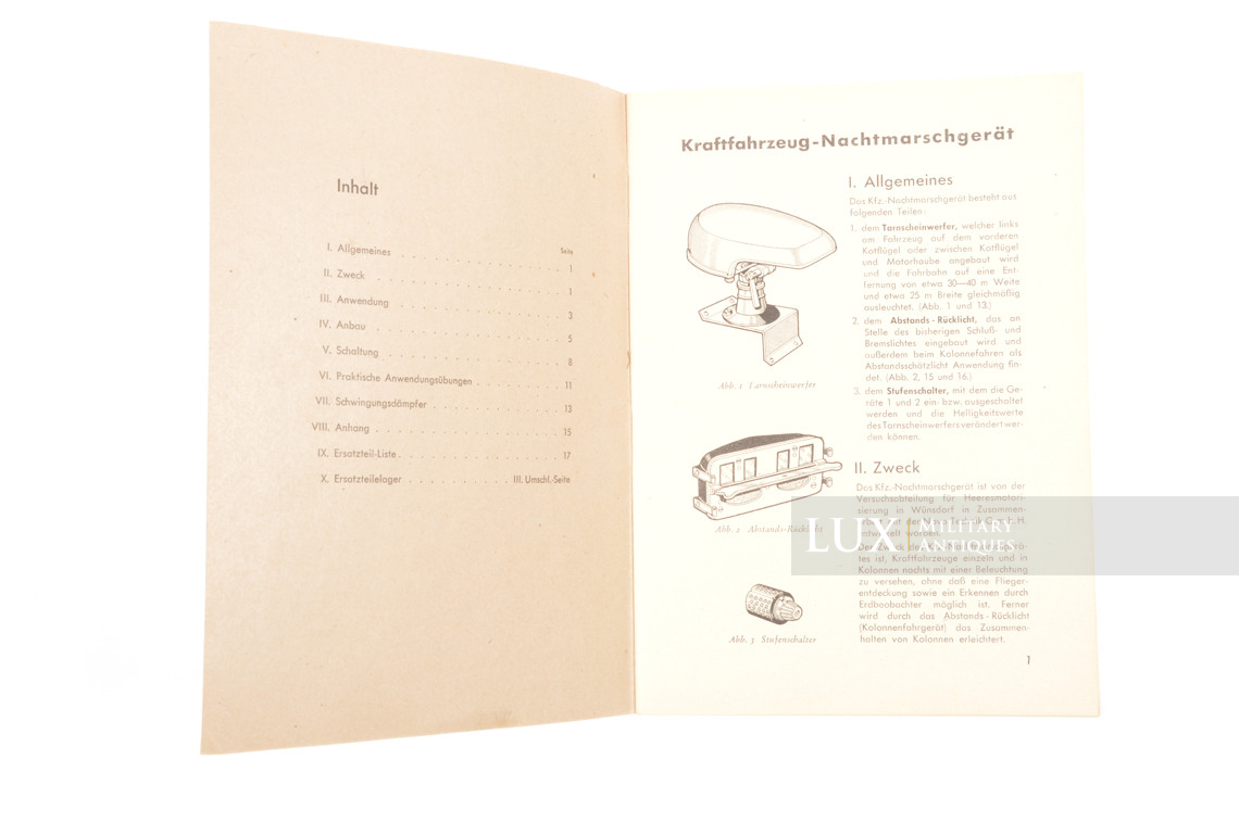 Manuel allemand d'information sur les phares de véhicules black-out, « NOTEK » - photo 8