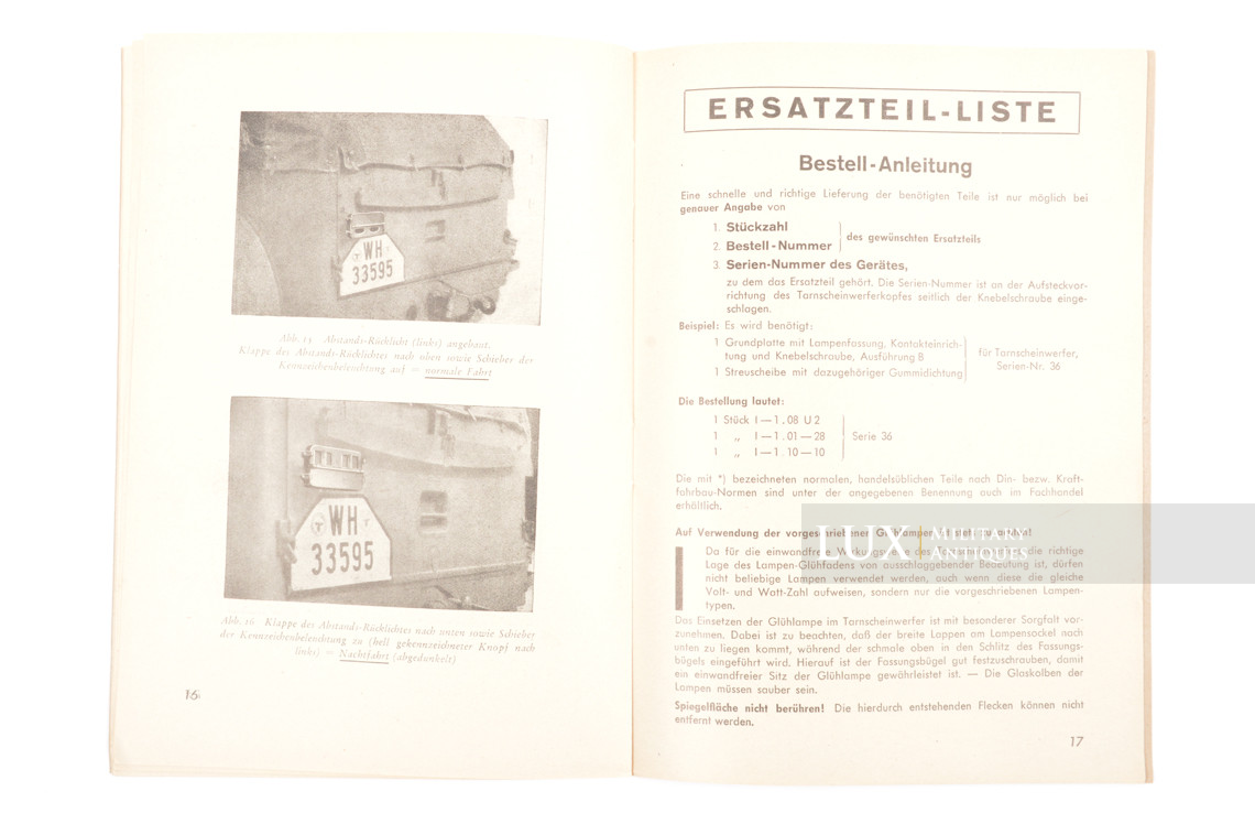 Manuel allemand d'information sur les phares de véhicules black-out, « NOTEK » - photo 13