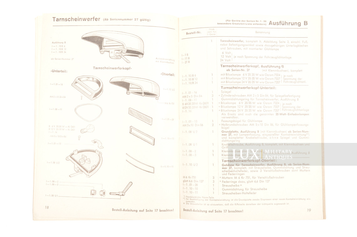 Manuel allemand d'information sur les phares de véhicules black-out, « NOTEK » - photo 14