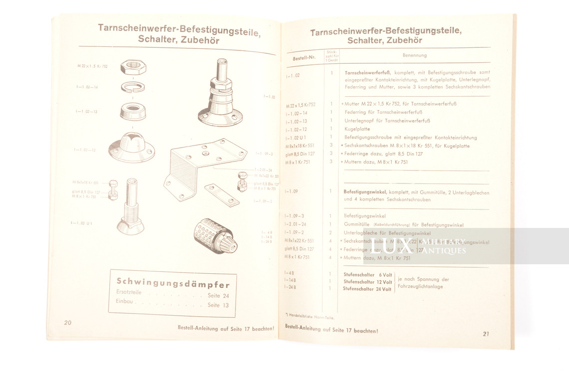 Manuel allemand d'information sur les phares de véhicules black-out, « NOTEK » - photo 15