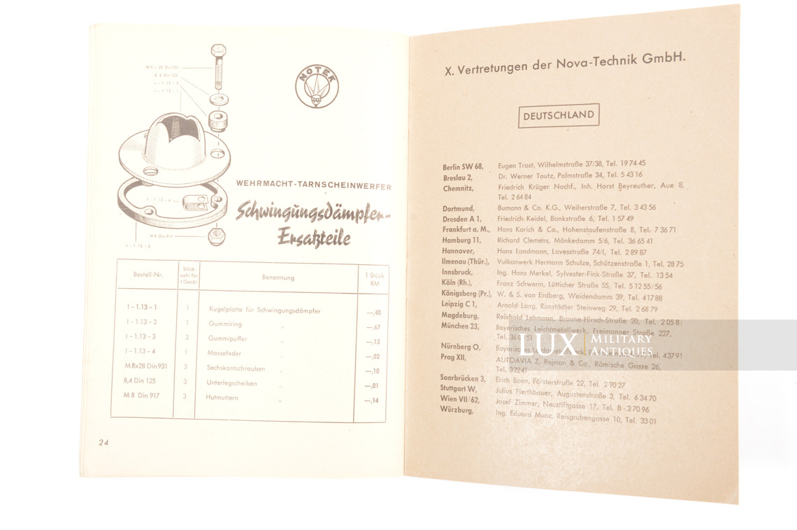 Manuel allemand d'information sur les phares de véhicules black-out, « NOTEK » - photo 17