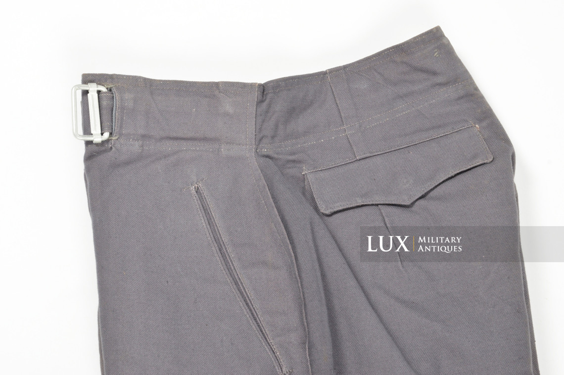 Rare Luftwaffe blue tropical straight-legged trousers, « L.B.A.41 » - photo 7