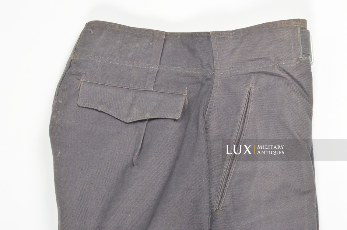 Rare Luftwaffe blue tropical straight-legged trousers, « L.B.A.41 » - photo 10