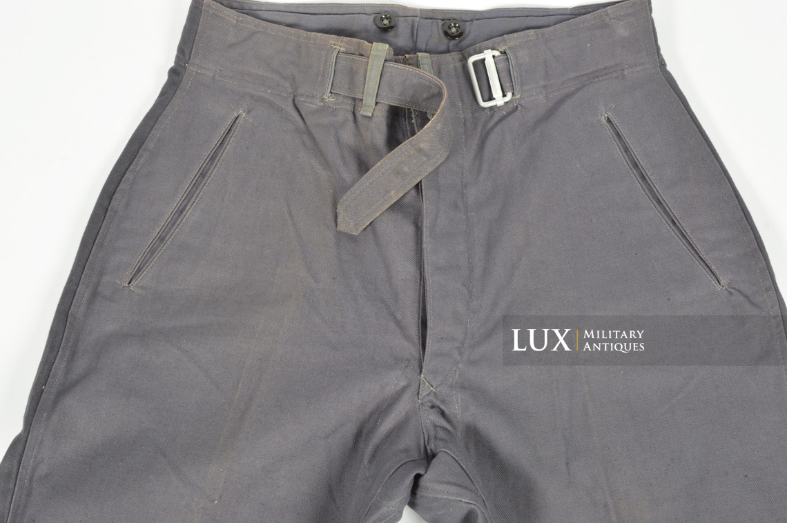 Rare Luftwaffe blue tropical straight-legged trousers, « L.B.A.41 » - photo 13