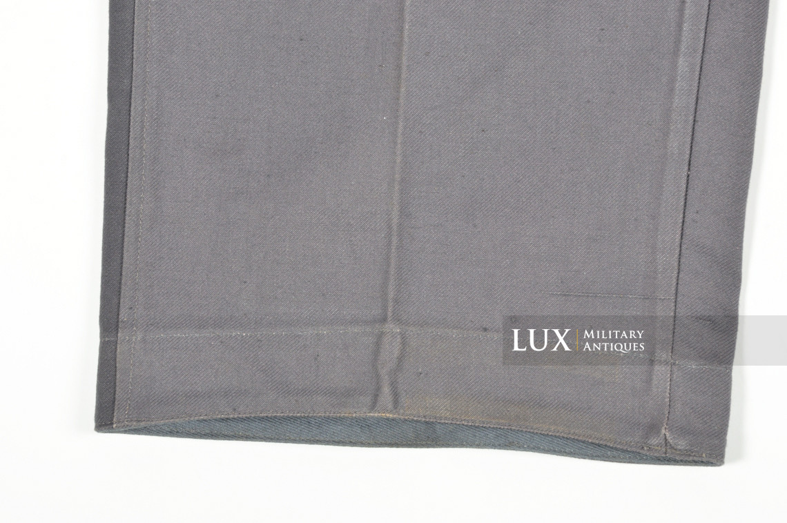 Rare Luftwaffe blue tropical straight-legged trousers, « L.B.A.41 » - photo 15