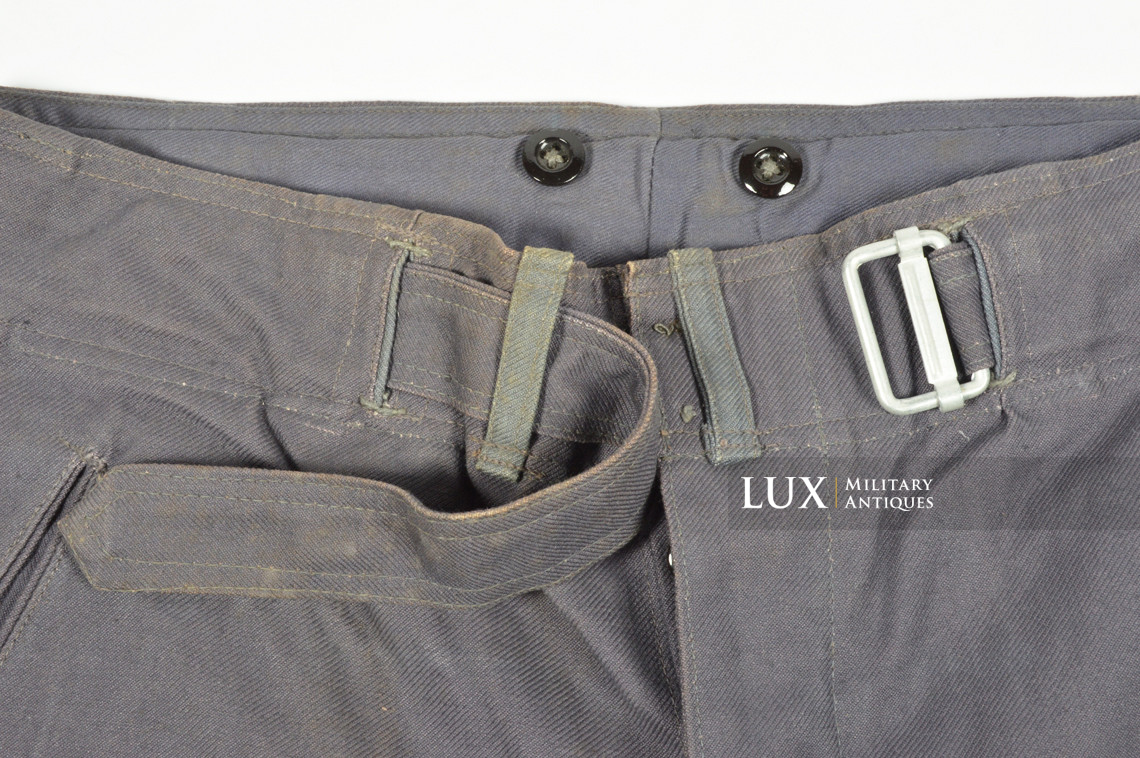 Rare Luftwaffe blue tropical straight-legged trousers, « L.B.A.41 » - photo 14