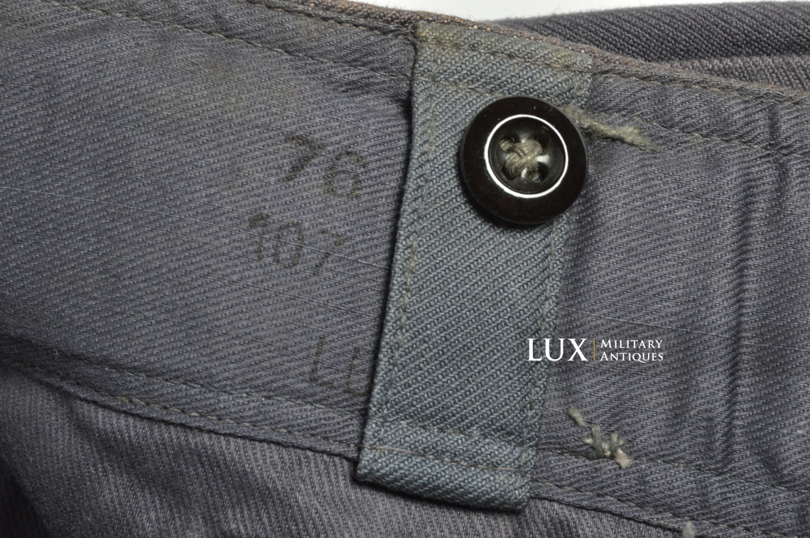 Rare Luftwaffe blue tropical straight-legged trousers, « L.B.A.41 » - photo 19