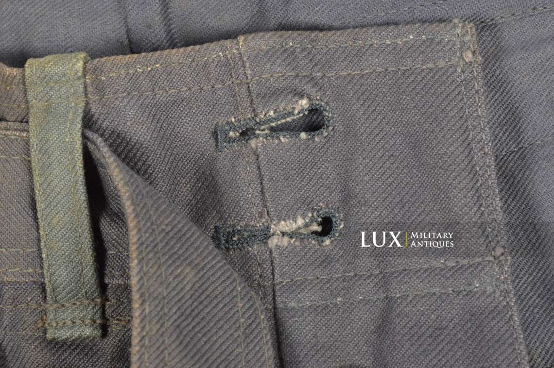 Rare Luftwaffe blue tropical straight-legged trousers, « L.B.A.41 » - photo 20