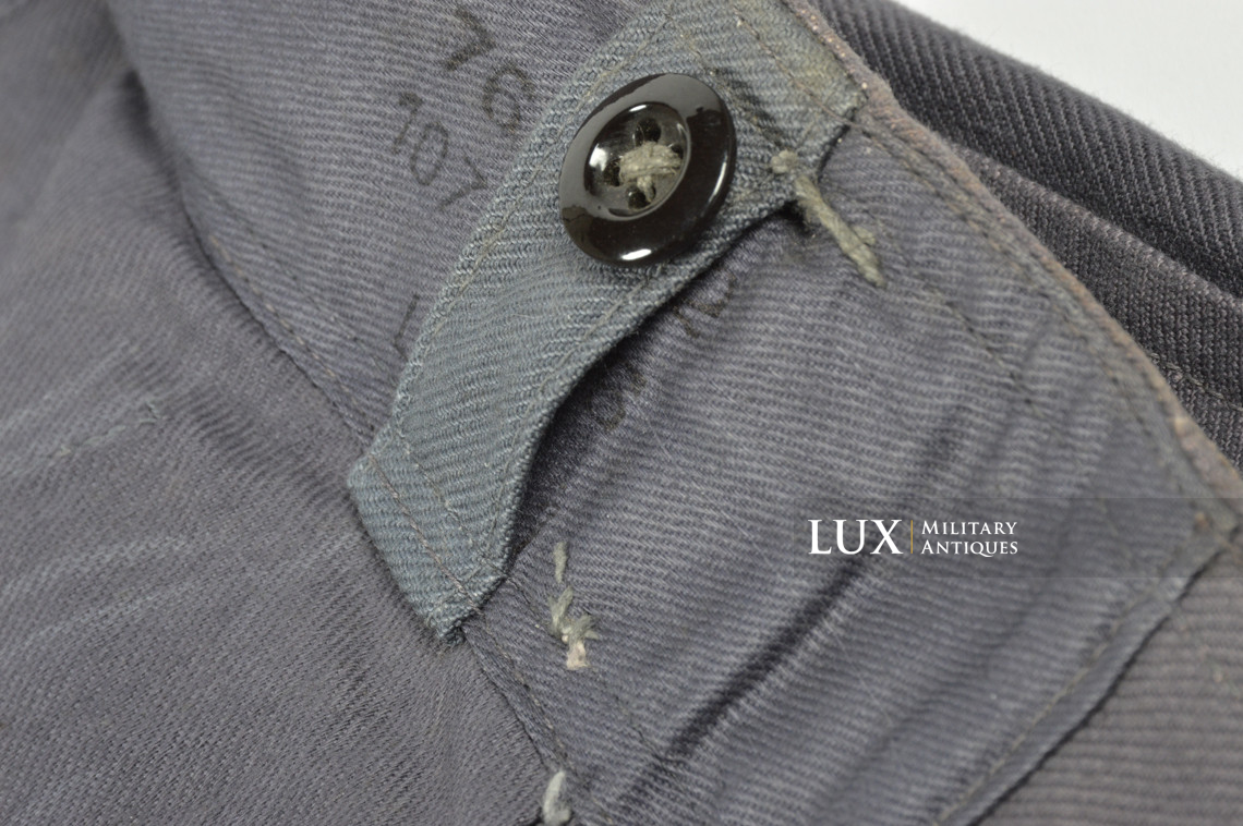 Rare Luftwaffe blue tropical straight-legged trousers, « L.B.A.41 » - photo 21